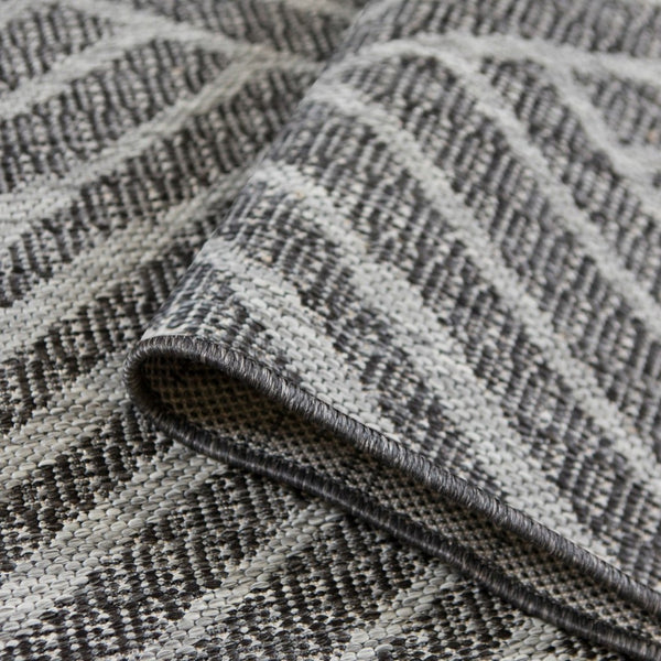 Amer Rugs Maryland Modern Geometric Indoor-outdoor Runner Rug For Living Room, Deck, Patio, Or Porch Makeover Fossil Gray Polypropylene Mry20406