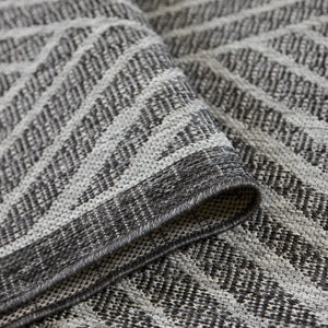 AMER Rugs Maryland Abbel MRY-2 Indoor-Outdoor Machine Made Polypropylene Modern & Contemporary Geometric Rug Fossil Gray 6'6" x 9'10"