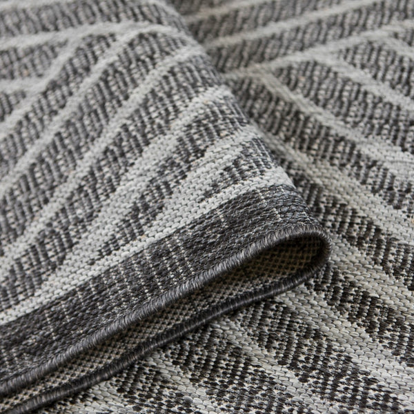 AMER Rugs Maryland Abbel MRY-2 Indoor-Outdoor Machine Made Polypropylene Modern & Contemporary Geometric Rug Fossil Gray 6'6" x 9'10"