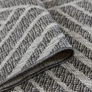 Amer Rugs Maryland Modern Geometric Indoor-outdoor Runner Rug For Living Room, Deck, Patio, Or Porch Makeover Fossil Gray Polypropylene Mry20406