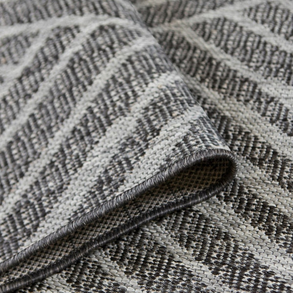 Amer Rugs Maryland Modern Geometric Indoor-outdoor Runner Rug For Living Room, Deck, Patio, Or Porch Makeover Fossil Gray Polypropylene Mry20406