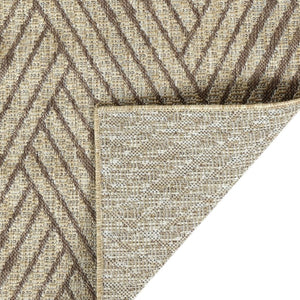 Amer Rugs Maryland Modern Geometric Indoor-outdoor Runner Rug For Living Room, Deck, Patio, Or Porch Makeover Beige Polypropylene Mry30406