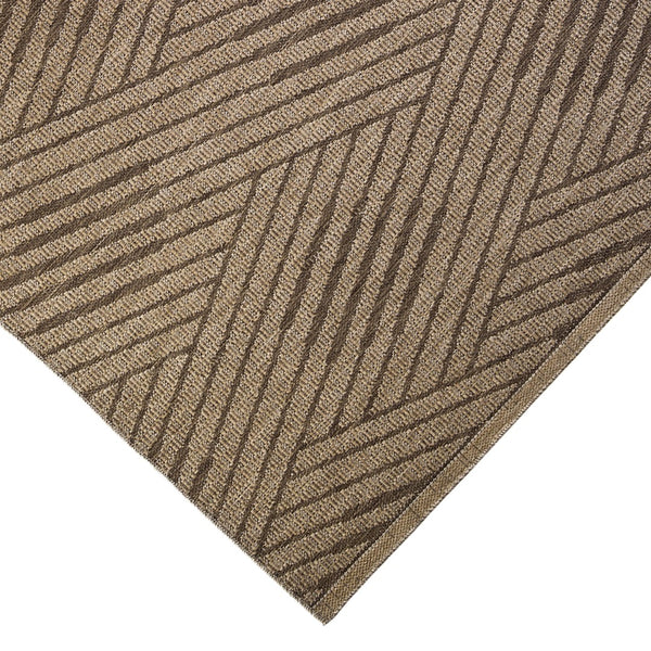 AMER Rugs Maryland Abbel MRY-3 Indoor-Outdoor Machine Made Polypropylene Modern & Contemporary Geometric Rug Beige 6'6" x 9'10"