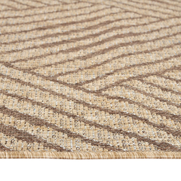 Amer Rugs Maryland Modern Geometric Indoor-outdoor Runner Rug For Living Room, Deck, Patio, Or Porch Makeover Beige Polypropylene Mry30406