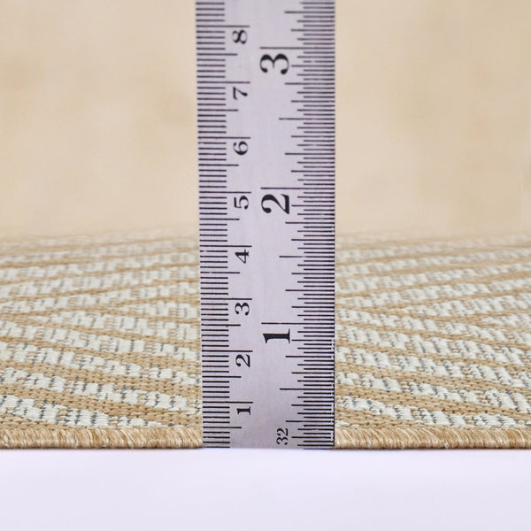 Amer Rugs Maryland Modern Geometric Indoor-outdoor Runner Rug For Living Room, Deck, Patio, Or Porch Makeover Champagne Polypropylene Mry40203