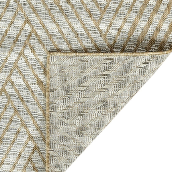 Amer Rugs Maryland Modern Geometric Indoor-outdoor Runner Rug For Living Room, Deck, Patio, Or Porch Makeover Champagne Polypropylene Mry40203