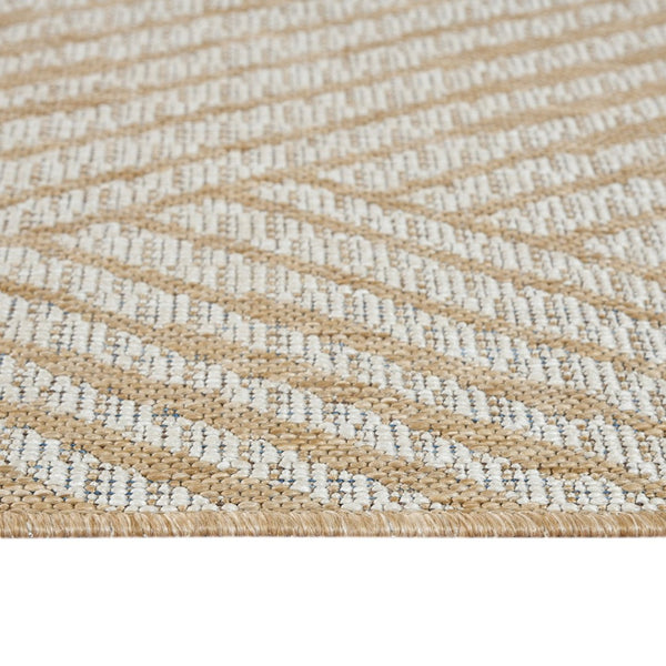 Amer Rugs Maryland Modern Geometric Indoor-outdoor Runner Rug For Living Room, Deck, Patio, Or Porch Makeover Champagne Polypropylene Mry40203