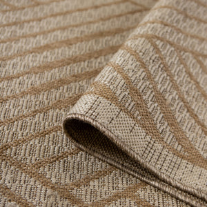 AMER Rugs Maryland Abbel MRY-4 Indoor-Outdoor Machine Made Polypropylene Modern & Contemporary Geometric Rug Champagne 6'6" x 9'10"