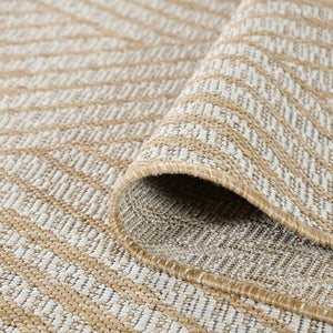 Amer Rugs Maryland Modern Geometric Indoor-outdoor Runner Rug For Living Room, Deck, Patio, Or Porch Makeover Champagne Polypropylene Mry40203