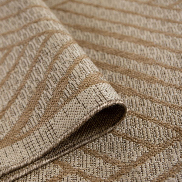 AMER Rugs Maryland Abbel MRY-4 Indoor-Outdoor Machine Made Polypropylene Modern & Contemporary Geometric Rug Champagne 6'6" x 9'10"