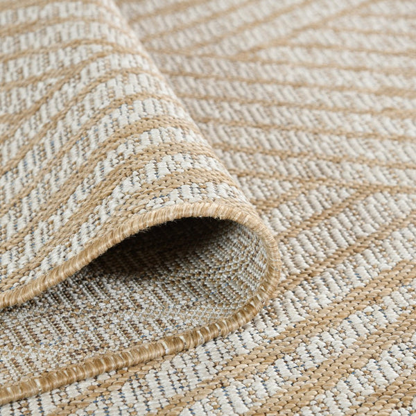 Amer Rugs Maryland Modern Geometric Indoor-outdoor Runner Rug For Living Room, Deck, Patio, Or Porch Makeover Champagne Polypropylene Mry40203