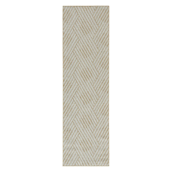 Amer Rugs Maryland Modern Geometric Indoor-outdoor Runner Rug For Living Room, Deck, Patio, Or Porch Makeover Champagne Polypropylene Mry42408