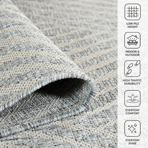 Amer Rugs Maryland Modern Geometric Indoor-outdoor Runner Rug For Living Room, Deck, Patio, Or Porch Makeover Cream Polypropylene Mry52408