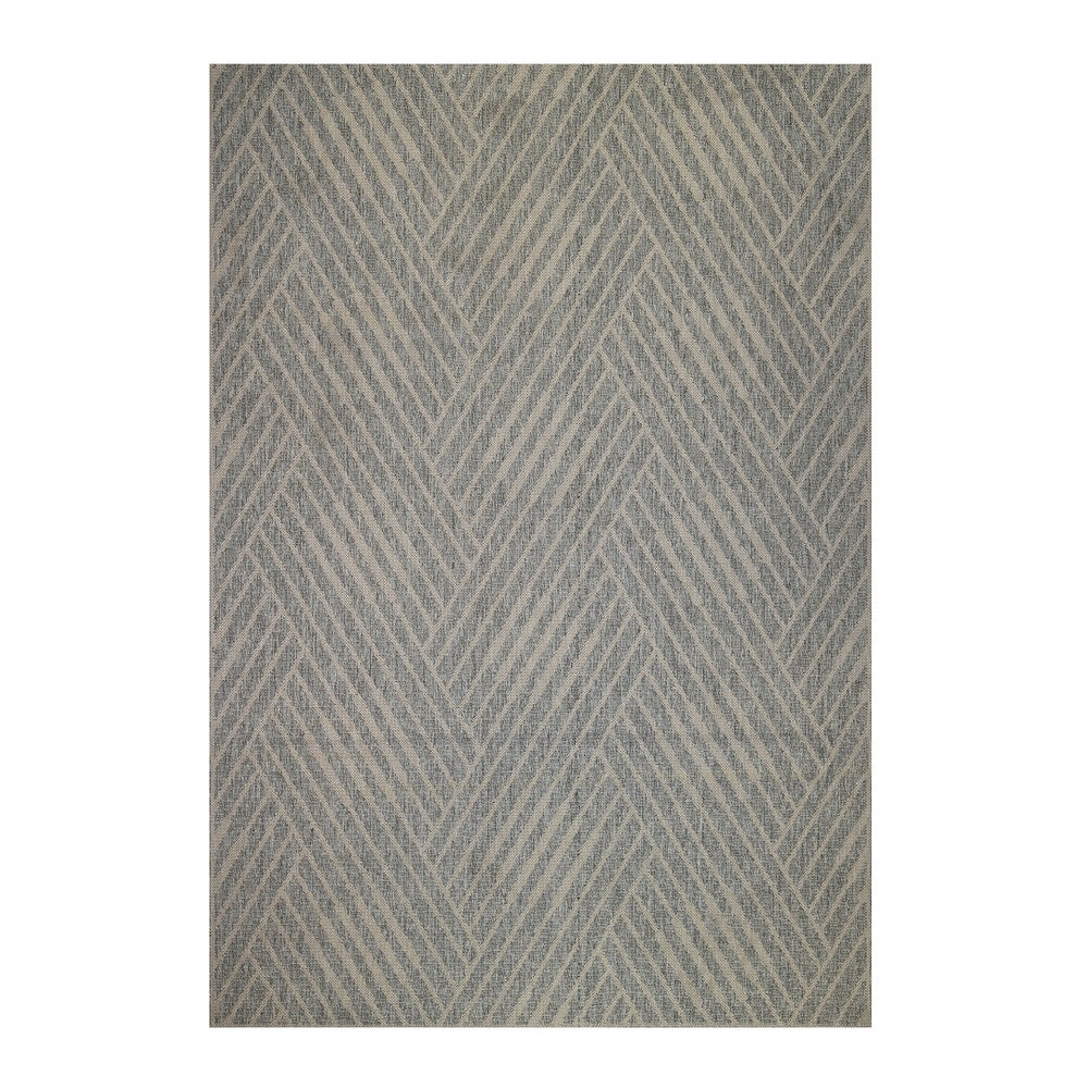 AMER Rugs Maryland Abbel MRY-5 Indoor-Outdoor Machine Made Polypropylene Modern & Contemporary Geometric Rug Cream 6'6" x 9'10"