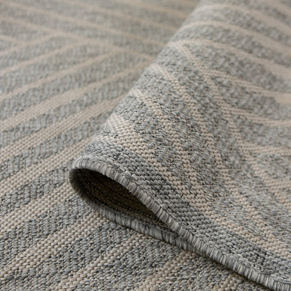 AMER Rugs Maryland Abbel MRY-5 Indoor-Outdoor Machine Made Polypropylene Modern & Contemporary Geometric Rug Cream 6'6" x 9'10"