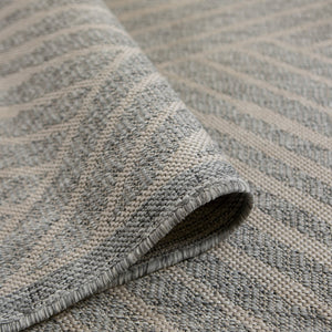 AMER Rugs Maryland Abbel MRY-5 Indoor-Outdoor Machine Made Polypropylene Modern & Contemporary Geometric Rug Cream 6'6" x 9'10"