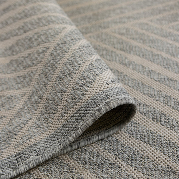 AMER Rugs Maryland Abbel MRY-5 Indoor-Outdoor Machine Made Polypropylene Modern & Contemporary Geometric Rug Cream 6'6" x 9'10"