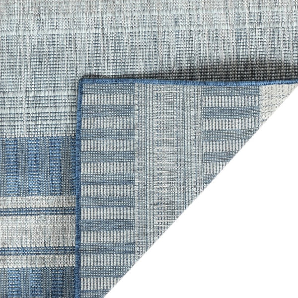 Amer Rugs Maryland Modern Striped Indoor-outdoor Rug - Durable, Easy-care Design For Stylish Spaces Blue,Ivory Polypropylene Mry60406
