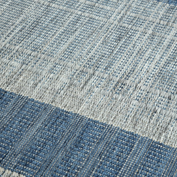 Amer Rugs Maryland Modern Striped Indoor-outdoor Rug - Durable, Easy-care Design For Stylish Spaces Blue,Ivory Polypropylene Mry60406