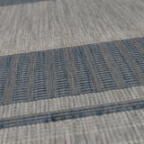 AMER Rugs Maryland Blessy MRY-6 Indoor-Outdoor Machine Made Polypropylene Modern & Contemporary Striped Rug Blue 6'6" x 9'10"