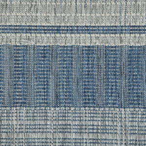 Amer Rugs Maryland Modern Striped Indoor-outdoor Rug - Durable, Easy-care Design For Stylish Spaces Blue,Ivory Polypropylene Mry60406