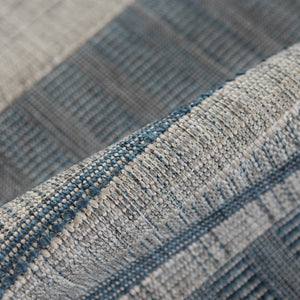 AMER Rugs Maryland Blessy MRY-6 Indoor-Outdoor Machine Made Polypropylene Modern & Contemporary Striped Rug Blue 6'6" x 9'10"