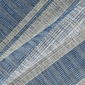 Amer Rugs Maryland Modern Striped Indoor-outdoor Rug - Durable, Easy-care Design For Stylish Spaces Blue,Ivory Polypropylene Mry60406