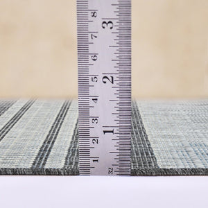 Amer Rugs Maryland Modern Striped Indoor-outdoor Rug - Durable, Easy-care Design For Stylish Spaces Silver,Taupe Gray Polypropylene Mry72408