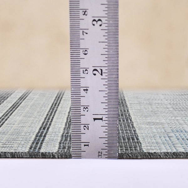 Amer Rugs Maryland Modern Striped Indoor-outdoor Rug - Durable, Easy-care Design For Stylish Spaces Silver,Taupe Gray Polypropylene Mry72408