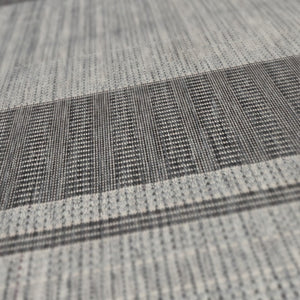 AMER Rugs Maryland Blessy MRY-7 Indoor-Outdoor Machine Made Polypropylene Modern & Contemporary Striped Rug Silver 6'6" x 9'10"