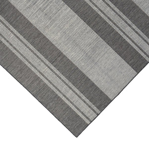 Amer Rugs Maryland Modern Striped Indoor-outdoor Rug - Durable, Easy-care Design For Stylish Spaces Silver,Taupe Gray Polypropylene Mry72408
