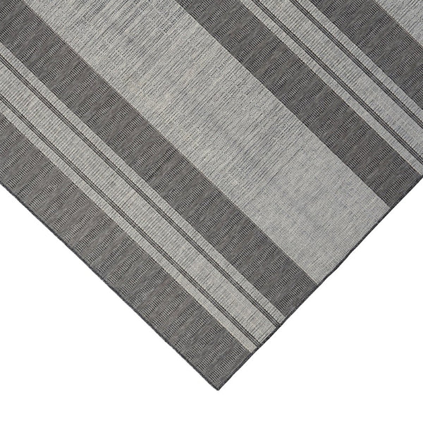Amer Rugs Maryland Modern Striped Indoor-outdoor Rug - Durable, Easy-care Design For Stylish Spaces Silver,Taupe Gray Polypropylene Mry72408