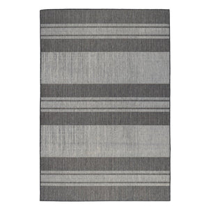Amer Rugs Maryland Modern Striped Indoor-outdoor Rug - Durable, Easy-care Design For Stylish Spaces Silver,Taupe Gray Polypropylene Mry70406