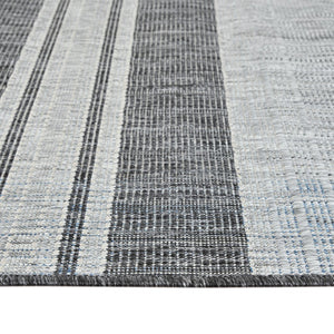 Amer Rugs Maryland Modern Striped Indoor-outdoor Rug - Durable, Easy-care Design For Stylish Spaces Silver,Taupe Gray Polypropylene Mry72408