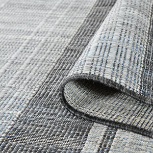 Amer Rugs Maryland Modern Striped Indoor-outdoor Rug - Durable, Easy-care Design For Stylish Spaces Silver,Taupe Gray Polypropylene Mry72408