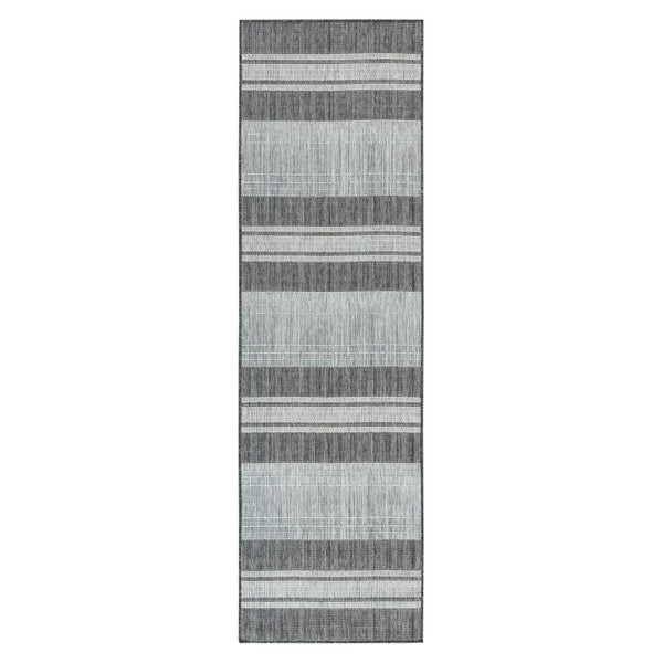 Amer Rugs Maryland Modern Striped Indoor-outdoor Rug - Durable, Easy-care Design For Stylish Spaces Silver,Taupe Gray Polypropylene Mry72408