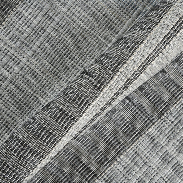 Amer Rugs Maryland Modern Striped Indoor-outdoor Rug - Durable, Easy-care Design For Stylish Spaces Silver,Taupe Gray Polypropylene Mry72408
