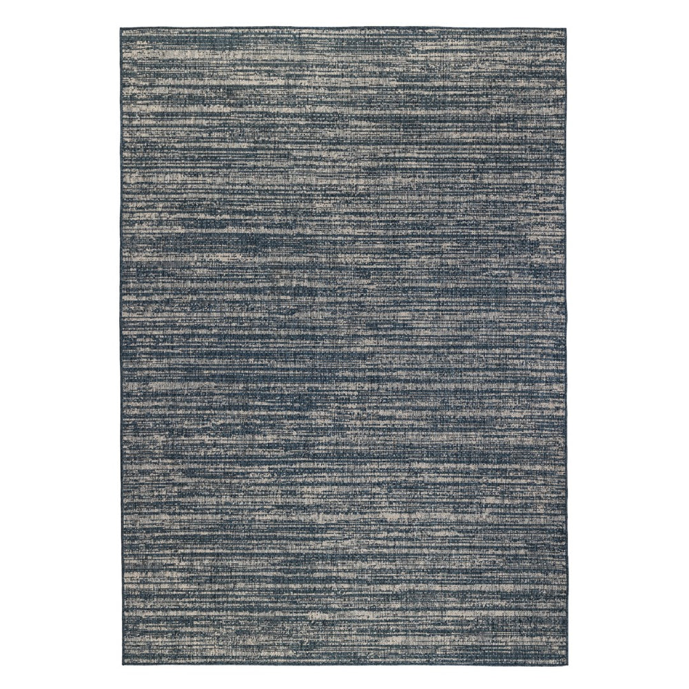 AMER Rugs Maryland Cecil MRY-8 Indoor-Outdoor Machine Made Polypropylene Modern & Contemporary Striped Rug Blue 6'6" x 9'10"