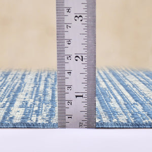 Amer Rugs Maryland Modern Striped Indoor-outdoor Rug - Durable, Easy-care Design For Stylish Spaces Blue Polypropylene Mry82408