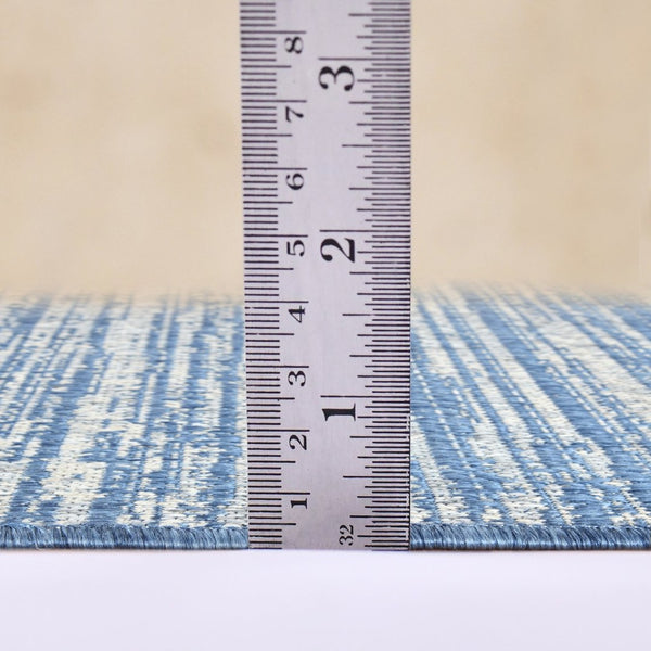 Amer Rugs Maryland Modern Striped Indoor-outdoor Rug - Durable, Easy-care Design For Stylish Spaces Blue Polypropylene Mry82408