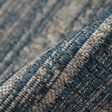 AMER Rugs Maryland Cecil MRY-8 Indoor-Outdoor Machine Made Polypropylene Modern & Contemporary Striped Rug Blue 6'6" x 9'10"