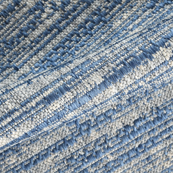 Amer Rugs Maryland Modern Striped Indoor-outdoor Rug - Durable, Easy-care Design For Stylish Spaces Blue Polypropylene Mry82408