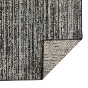 AMER Rugs Maryland Cecil MRY-9 Indoor-Outdoor Machine Made Polypropylene Modern & Contemporary Striped Rug Iron 6'6" x 9'10"