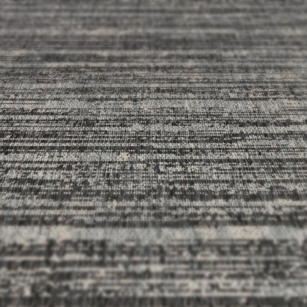 AMER Rugs Maryland Cecil MRY-9 Indoor-Outdoor Machine Made Polypropylene Modern & Contemporary Striped Rug Iron 6'6" x 9'10"