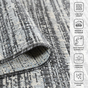 Amer Rugs Maryland Modern Striped Indoor-outdoor Rug - Durable, Easy-care Design For Stylish Spaces Iron Polypropylene Mry90406