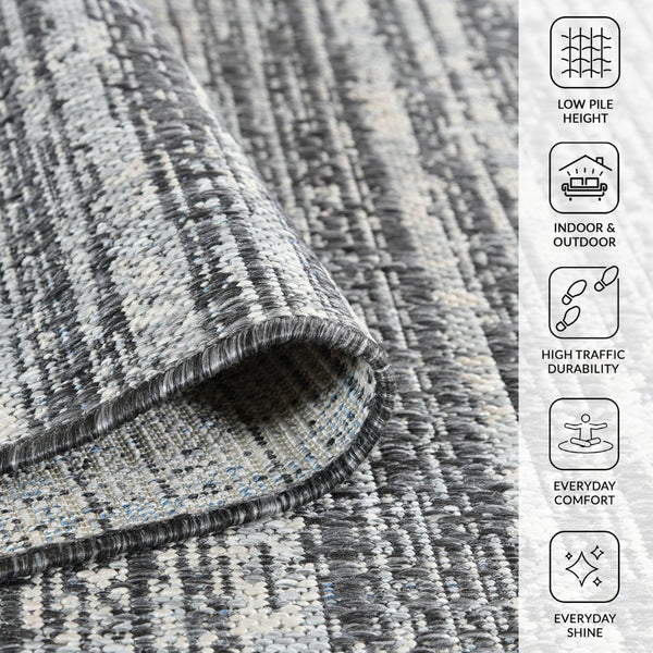 Amer Rugs Maryland Modern Striped Indoor-outdoor Rug - Durable, Easy-care Design For Stylish Spaces Iron Polypropylene Mry90406