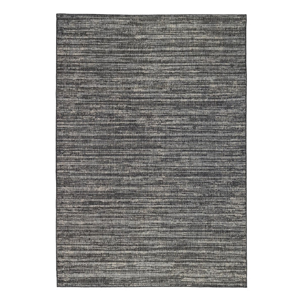 AMER Rugs Maryland Cecil MRY-9 Indoor-Outdoor Machine Made Polypropylene Modern & Contemporary Striped Rug Iron 6'6" x 9'10"