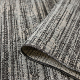 AMER Rugs Maryland Cecil MRY-9 Indoor-Outdoor Machine Made Polypropylene Modern & Contemporary Striped Rug Iron 6'6" x 9'10"