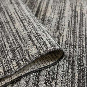 AMER Rugs Maryland Cecil MRY-9 Indoor-Outdoor Machine Made Polypropylene Modern & Contemporary Striped Rug Iron 6'6" x 9'10"