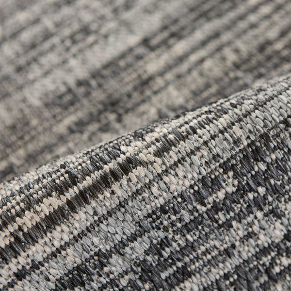 AMER Rugs Maryland Cecil MRY-9 Indoor-Outdoor Machine Made Polypropylene Modern & Contemporary Striped Rug Iron 6'6" x 9'10"